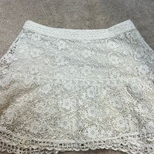 LOVE SHACK FANCY lace mini skirt